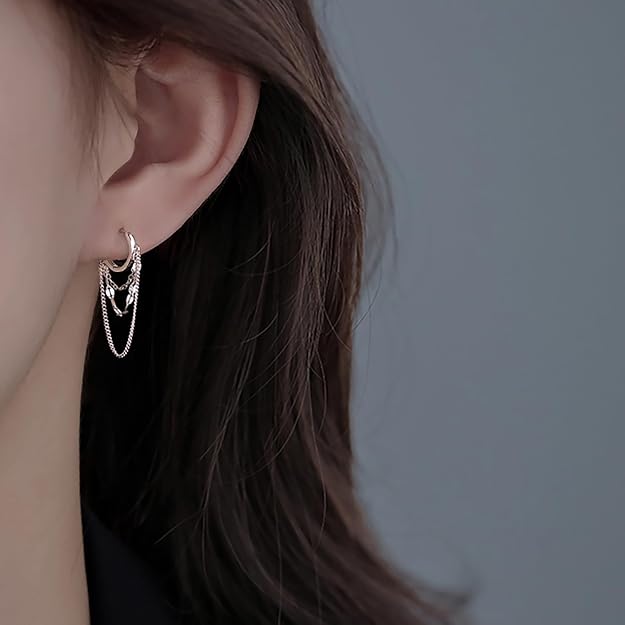 Sterling Silver Earrings Hoop