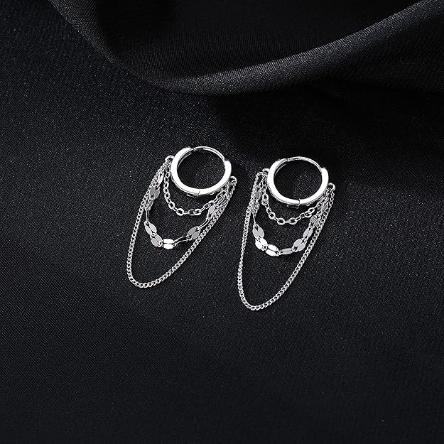 Sterling Silver Earrings Hoop