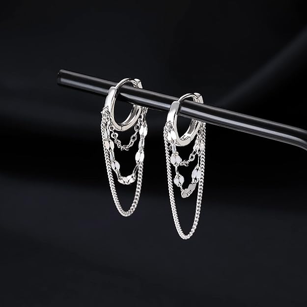 Sterling Silver Earrings Hoop